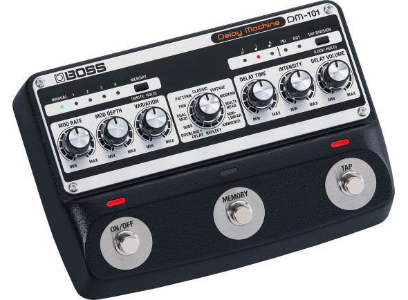 BOSS CH Pedal de Efeito Delay/Retrasos / Ecos <b>BOSS DM-101 DELAY MACHINE</b> 8 Chips BBD (Bucket-Brigade Device) BOSS CH Pedal de Efeito Delay/Retrasos / Ecos <b>BOSS DM-101 DELAY MACHINE</b> 8 Chips BBD (Bucket-Brigade Device)