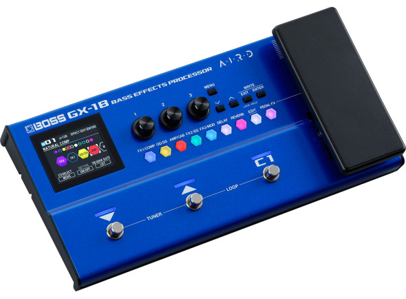 BOSS Afinador TU  Pedal de efeito /Pedaleiras de efeitos para baixo <b>BOSS GX-1B BASS MULTI-EFFECTS Visor a Cores NEW!</b>