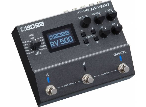 BOSS 500 Pedal de Reverb/Efectos de reverberación y salón BOSS RV-500 Pedal <b>REVERB Digital</b>