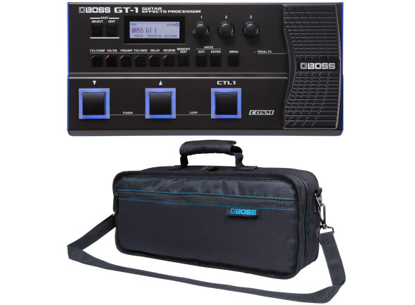 boss gt Pedaleira Multi-Efeitos de Chão /Pedaleiras para guitarra elétrica <b>PACK Pedaleira BOSS GT-1 GUITAR + BOLSA TRANSPORTE</b>