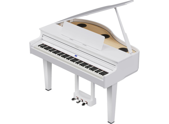 [[6]] Afinador TU piano digital cauda/Pianos numériques portables Roland GP-6-PW PIANO À QUEUE BLANC POLI 10 ANOS GARANTIA