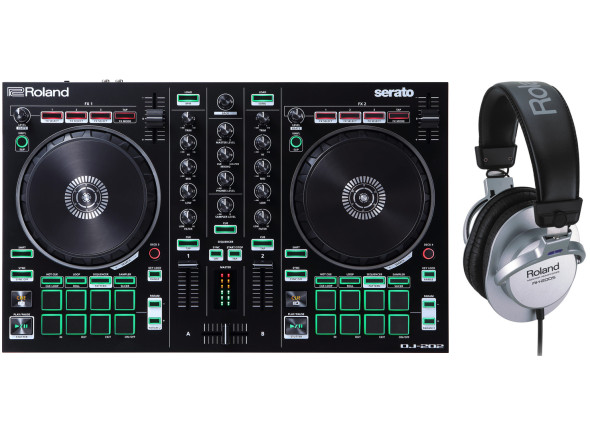 Roland RH Controlador de Dj/Controladores DJ <b>PACK CONTROLADOR DJ Roland DJ-202 + HEADPHONES Roland RH-200S</b> Roland RH Controlador de Dj/Controladores DJ <b>PACK CONTROLADOR DJ Roland DJ-202 + HEADPHONES Roland RH-200S</b>
