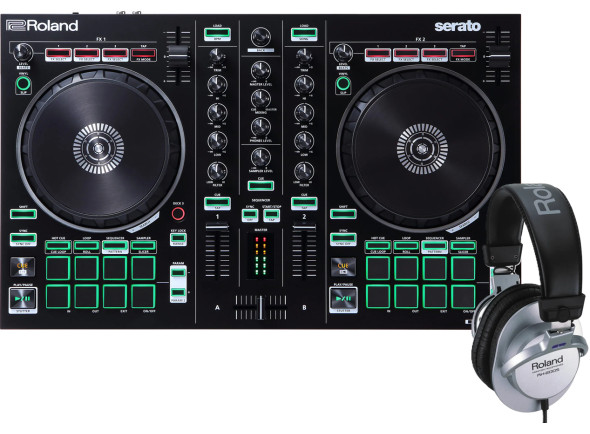 Roland TR Caixas Ritmos Controlador de Dj/Controladores Dj <b>DELUXE DJ PACK Roland DJ-202 CONTROLADOR DJ + HEADPHONES</b> Roland TR Caixas Ritmos Controlador de Dj/Controladores Dj <b>DELUXE DJ PACK Roland DJ-202 CONTROLADOR DJ + HEADPHONES</b>