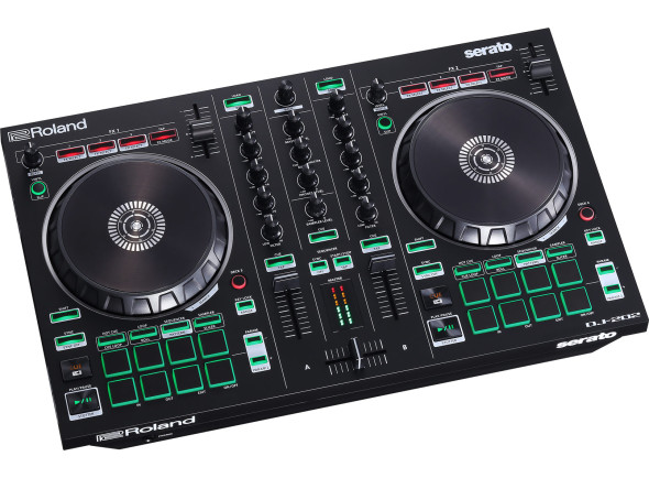 roland RH- Controlador DJ/contrôleurs DJ Roland DJ-202 CONTRÔLEUR DJ 4 platines 2 canaux pour Serato DJ Lite Compatible Spotify 