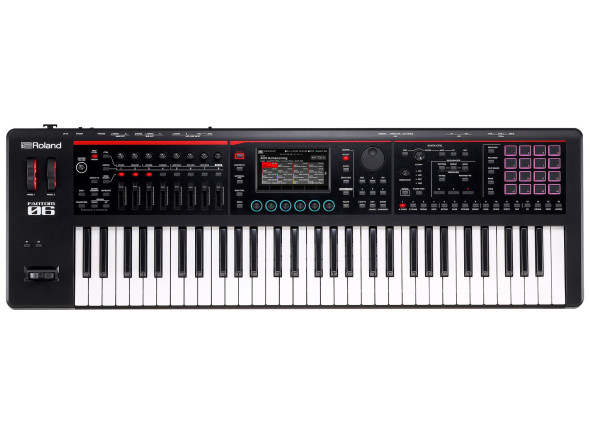 Fantom Sintetizador e sampler/Estaciones de trabajo <b>Roland FANTOM-06</b> Sintetizador 3.500 Sons + Sampling + <b>Visor TOUCH a Cores</b> 61-teclas