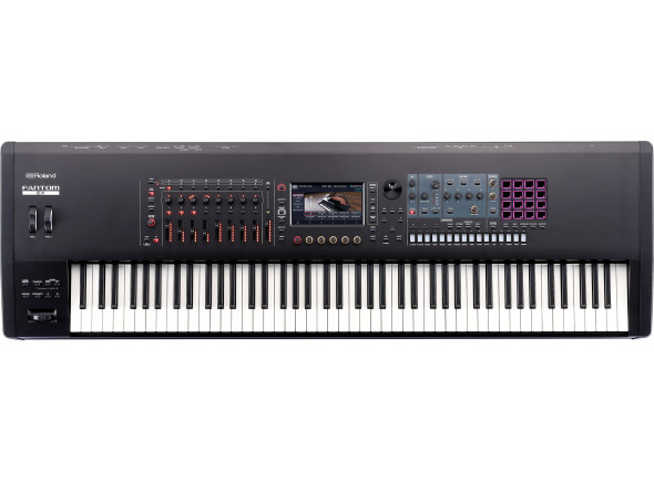 Fantom Sintetizador/sintetizadores <b>Roland FANTOM 8 EX EXPANDED PIANO KEYS</b> Sintetizador Visor Táctil a Cores <b>Teclas Madeira</b>