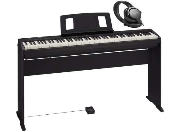 roland RH- Pack de piano/Pianos digitales portátiles Roland FP-10-BK + MUEBLE Roland KSCFP10-BK + AURICULARES Roland RH-5