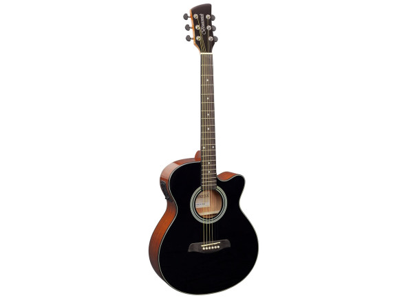 Guitarra acústica eletrificada/Guitare acoustique Brunswick  Grand Auditorium Electro Black
