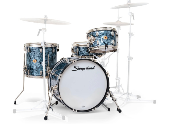 Bateria acústica sem ferragens/Kits de batterie sans accessoires Slingerland 20'' RADIO KING 4pc w/Snare BDP