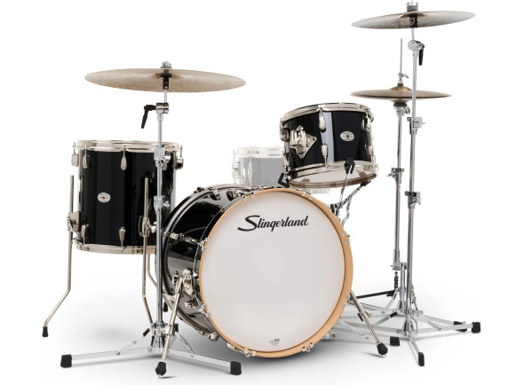 Conjunto de Bateria/Kits de batterie sans accessoires Slingerland 4-piece Drum Kit Studio King del Norte Black