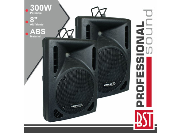 Colunas Passivas BST  Conjunto 2 Colunas Passivas Pro 8 300WMAX ABS