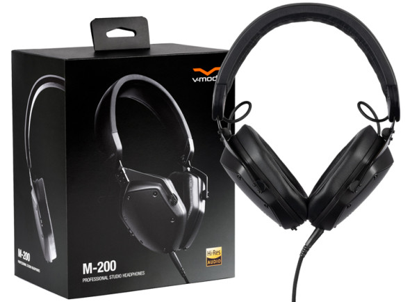 Auscultadores de Estúdio/Auscultadores de estúdio <b>V-MODA M-200 PRO</b> Studio Headphones + Cable with Microphone + <b>Travel Case</b>