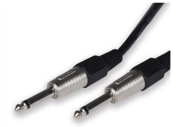 Cabos para Instrumento/Cabo para Instrumento QTX Cabo de Guitarra Jack 6,3 mm Mono Macho/Macho 6 m