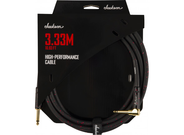 Cabo para instrumento/cable de instrumento Cabo Jackson® High Performance Cable, Black and Red, 10.93' (3.33 m)