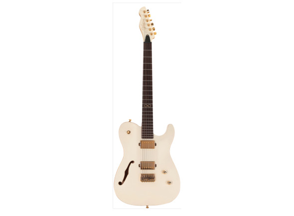  Guitarra elétrica/Guitares à pan coupé simple Chapman Guitars Chris Robertson Signature SAR63 Stone White