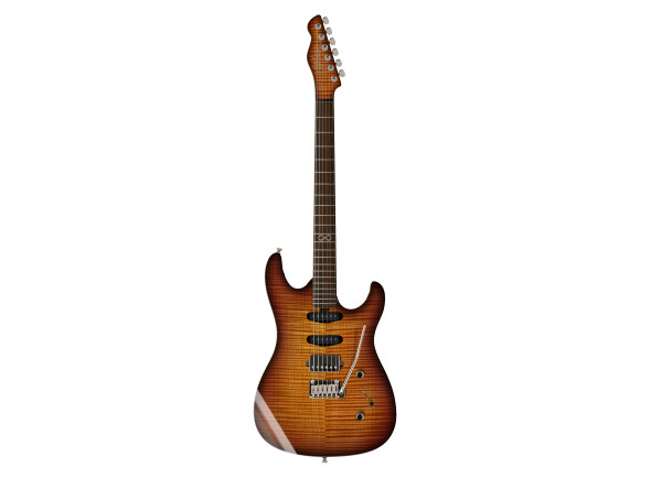  Guitarra elétrica/guitares au format ST Chapman Scout Traditional Tiger Eye Burst