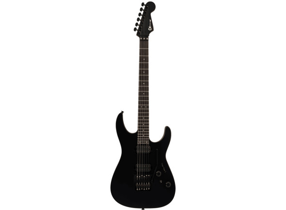 Guitarra Elétrica/guitarras formato ST Charvel Pro-Mod Plus Dinky DK24 HH FR EB Negro satinado