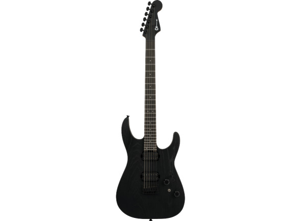 Guitarra Elétrica/guitarras formato ST Charvel Pro-Mod Plus Dinky DK24 HH HT EB Black Ash (Producto de segunda mano)