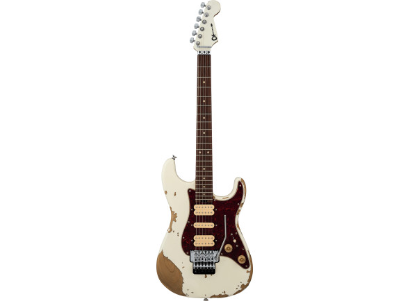  Guitarra elétrica/guitarras formato ST Charvel  Super-Stock So-Cal Style 1 HSH FR RW Rosewood Fingerboard Aged Arctic