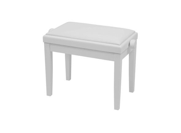 Banco para piano/Bancos para piano CSS Banco de Piano- Branco Satinado 