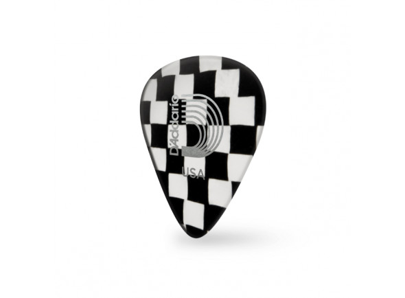 palhetas Palhetas/Palhetas para guitarra D'Addario 1CCB6-10 palhetas Xadrez - checkerboard palhetas Palhetas/Palhetas para guitarra D'Addario 1CCB6-10 palhetas Xadrez - checkerboard