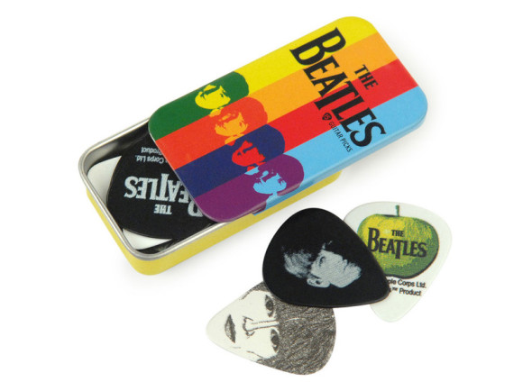 palhetas Palhetas/Palhetas para guitarra D´Addario  Beatles Logo Pick box 