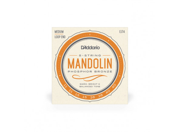Cordas para Bandolim/juegos de cuerdas para mandolina D´Addario  EJ74 