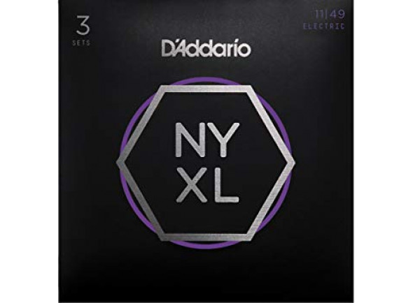 DADDARIO NYXL Jogo de cordas para Guitarra Elétrica/Jogo de cordas .011 D´Addario  NYXL1149-3P 