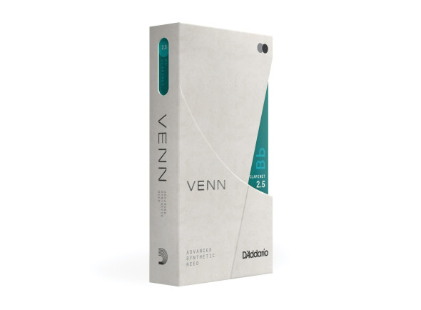 palhetas clarinete Palheta para clarinete Daddario Woodwinds VENN Bb-Clarinet 2.5 palhetas clarinete Palheta para clarinete Daddario Woodwinds VENN Bb-Clarinet 2.5