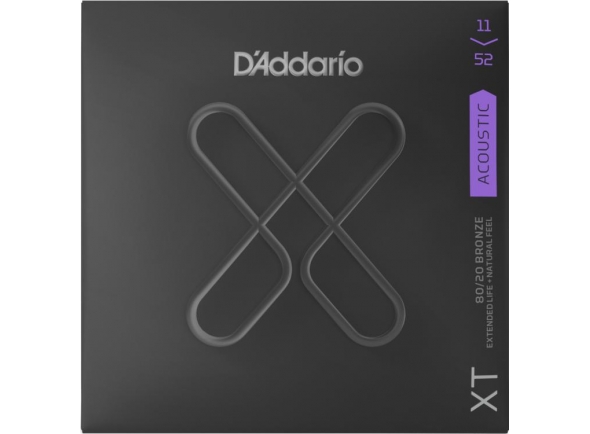 jogo cordas guitarra acÃºstica Conjunto de cordas para guitarra acústica /Jogo de cordas .011 D´Addario  XTABR1152 Custom Light 
