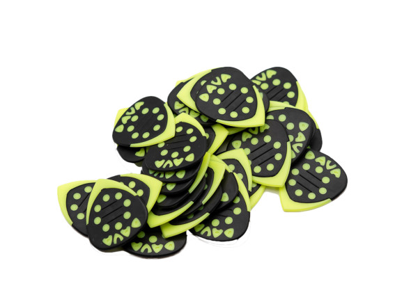 Palheta/médiators Dava 6936 Control Grip Tips Nylon pack 36