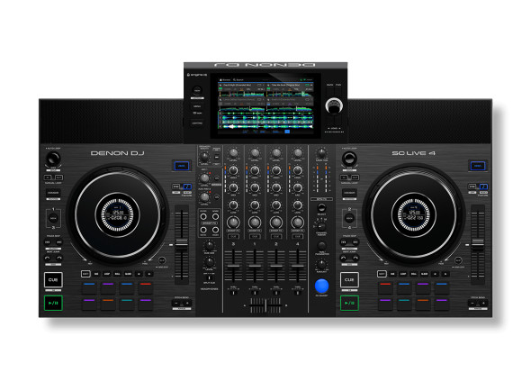 Controlador de Dj/Controladores DJ Denon  DJ SC Live 4 Controlador de DJ com Streaming Wi-FI