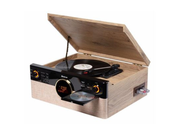 Gira discos vintage/Platines vinyles haute fidélité Platine Denver MRD-180 Bois