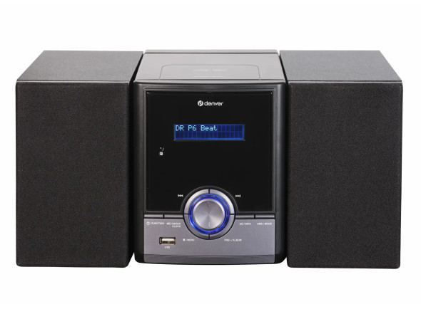 Sistema de Som/Enceinte Hi-Fi / Home Cinéma Denver Sistema Som 2.0 Avec affichage LCD BT / FM / CD / AUX / USB 2x50W