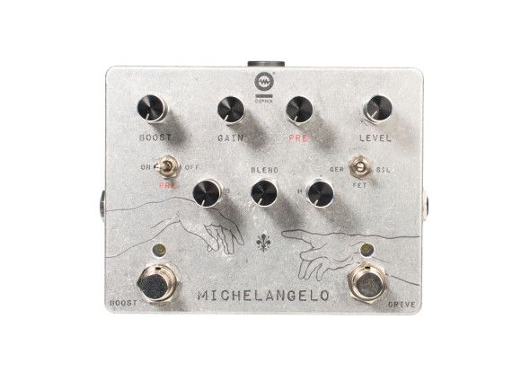 Pedal de distorção/Pédale de distorsion Dophix Michelangelo overdrive plus rev.2024