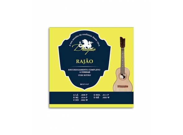 Cordas Instrumentos Internacionais Dragão 016 para Rajão de 5 Cordas 