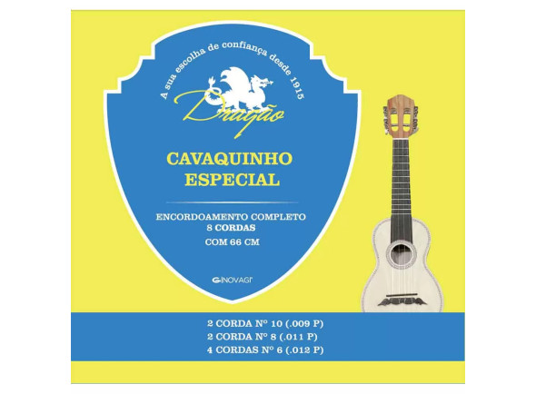 Jogo de cordas para cavaquinho/Conjuntos de cordas para cavaquinho Dragão  Cavaquinho Especial 8 cordas