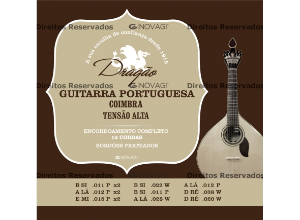 Cuerdas para guitarra portuguesa Dragão Cordas para Guitarra Portuguesa Coimbra
