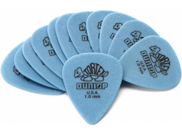 [[1]] [[0]] médiators Dunlop 418P1.0 Tortex 1.0mm Pack 12