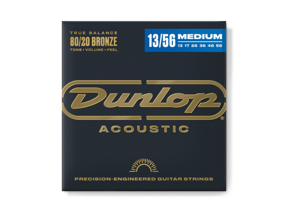 jogo cordas guitarra acÃºstica Jogo de cordas .013/Jogo de cordas .013 Dunlop  80/20 Bronze Acoustic Guitar Strings, 13-56