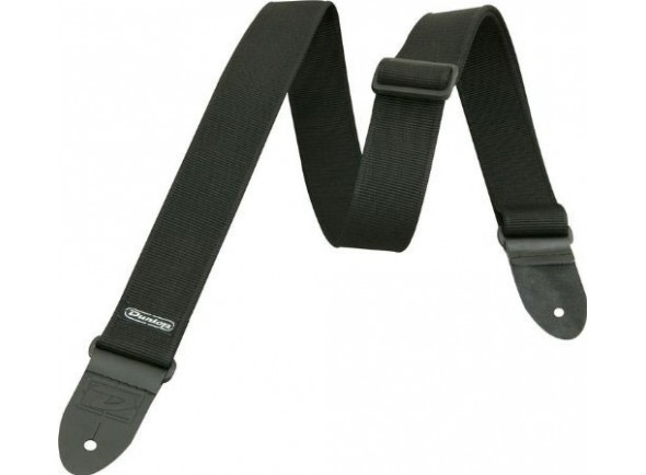 Acessórios Guitarra Dunlop Correia de nylon Dunlop D3809BK Acessórios Guitarra Dunlop Correia de nylon Dunlop D3809BK