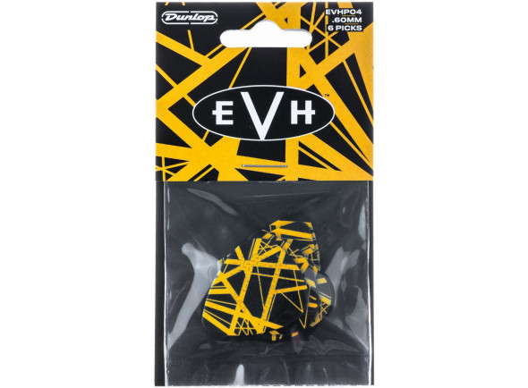 palhetas de guitarra plumillas de guitarra Dunlop  EVHP04 Eddie Van Halen VHII Max Grip .60mm - 6 Pack
