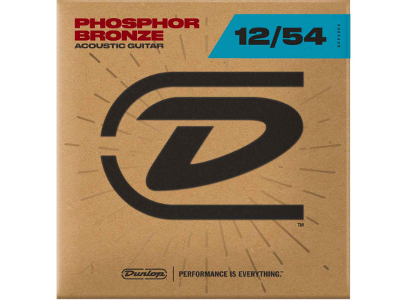 jogo cordas guitarra acÃºstica Jogo de cordas .012 Dunlop  FOLK PHOSPHORE BRONZE MEDIUM LIGHT 12 54 