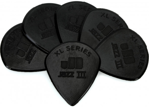 Acessórios Guitarra Dunlop Palhetas para guitarra Dunlop Jazz III XL 1.38mm Black Stiffo 6-Pack Acessórios Guitarra Dunlop Palhetas para guitarra Dunlop Jazz III XL 1.38mm Black Stiffo 6-Pack