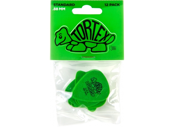 palhetas Palhetas para guitarra Dunlop Tortex Standard 0,88 palhetas Palhetas para guitarra Dunlop Tortex Standard 0,88