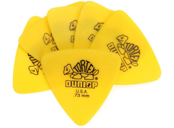 Palheta Tortex Triangulo/Palhetas para guitarra Dunlop Tortex Triangle 0,73 6 unidades
