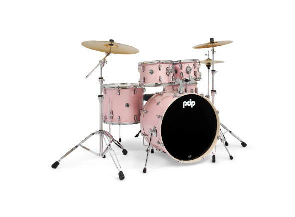 Conjunto de Bateria/Conjunto de bateria completo <b>DW PDP MAINSTAGE Pale Rose Sparkle</b> Kit Completo Bateria 5-pcs BD 22