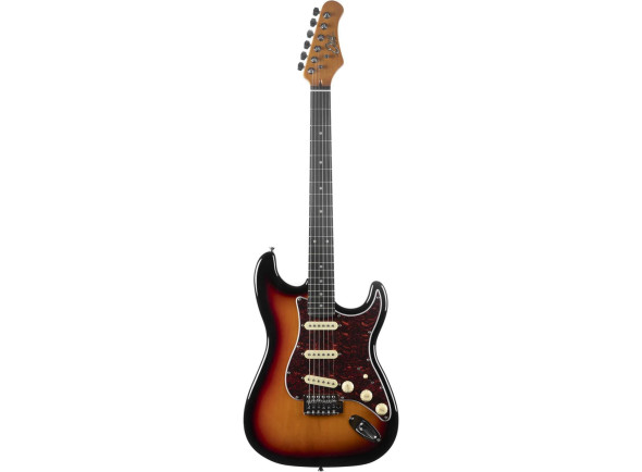  Guitarra elétrica/Guitarras formato ST Eko  ST-300 Sunburst