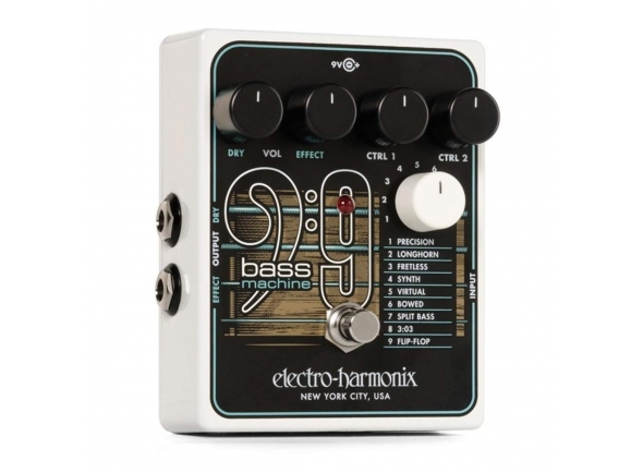 Pedal de efeitos para guitarra elétrica/Outros efeitos para guitarra elétrica Electro Harmonix BASS9 Bass Machine Pedal de efeitos para guitarra elétrica/Outros efeitos para guitarra elétrica Electro Harmonix BASS9 Bass Machine