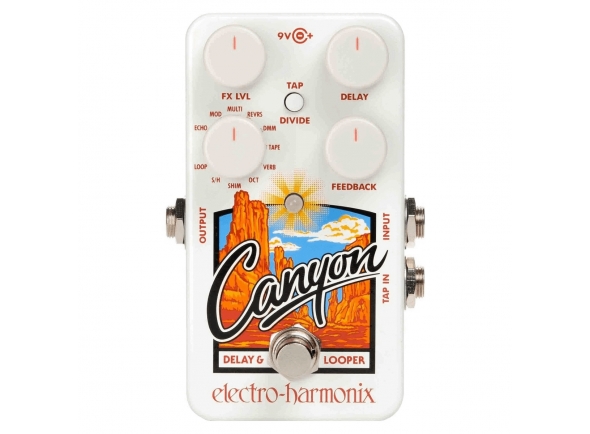 Electro Harmonix Pedal de efeitos/Retrasos / Ecos Electro Harmonix Canyon Delay & Looper